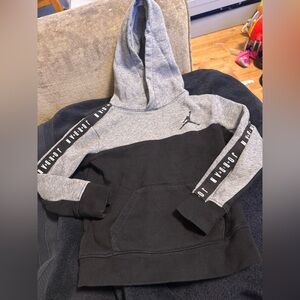Jordan Kids' Gray and Black Hoodie